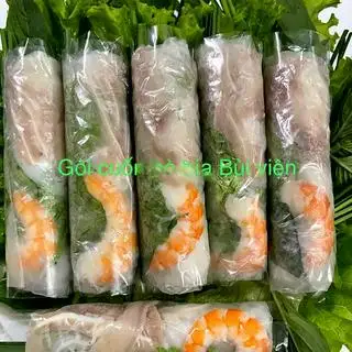 Hình ảnh ComBo 15 Cuốn Gỏi Tôm và tai heo - Kèm 1chai nước sâm nhà nấu