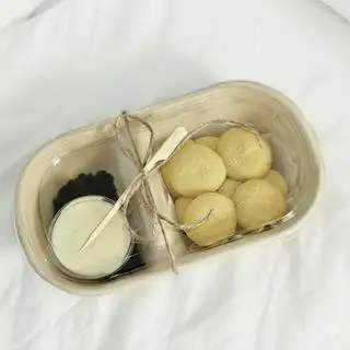 Bánh mochi chấm kem vị phô mai - 65.000 ₫ tại OCHA-NYA - Tiệm Matcha - Trần Đình Xu