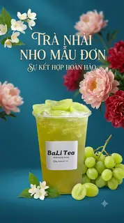Hình ảnh Lục Trà Nho Xanh 700ml