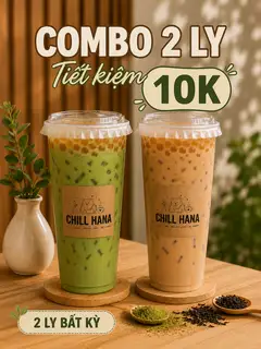 Hình ảnh Combo Trà sữa đậm vị & Trà sữa Thái xanh