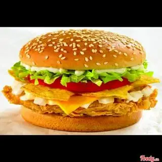 Hình ảnh Hamburger Gà - Thêm Ốp La