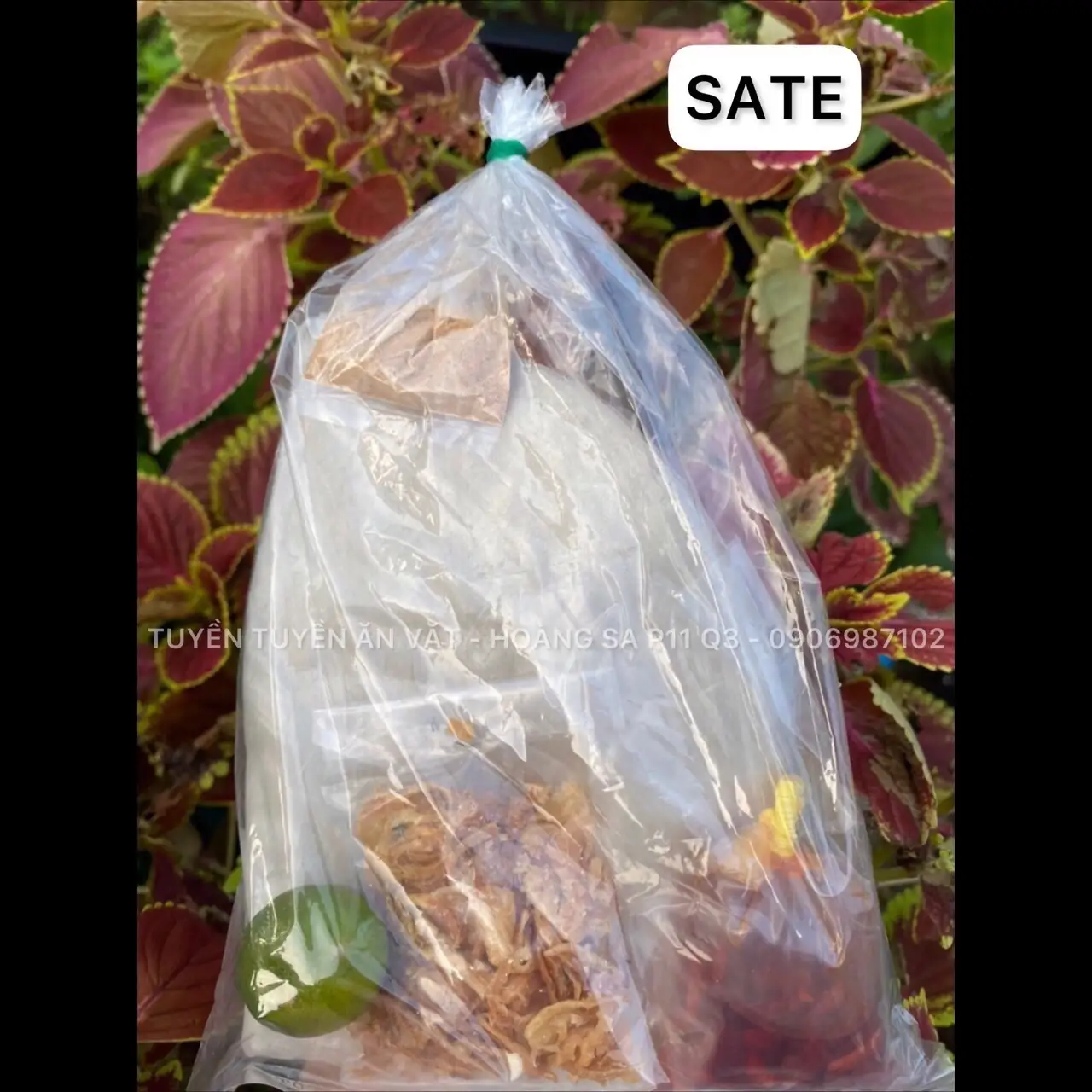 (CAY) Bánh tráng phơi sương dẻo dai muối nhuyễn sate hành phi tắc - 23.000 ₫ tại Bánh Tráng & Ăn Vặt - Tuyền Tuyền