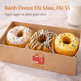 Hình ảnh Bánh rán donut sô-cô-la
