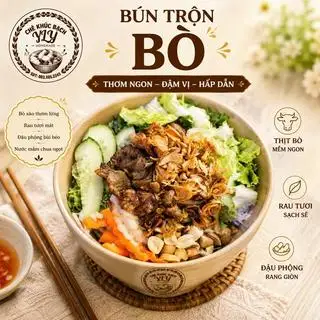 Hình ảnh Bún bò trộn Nam Bộ