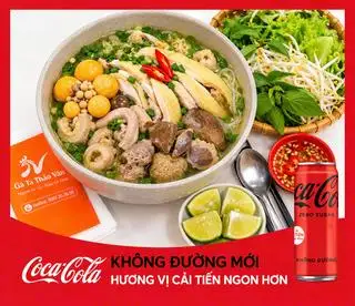 Hình ảnh Bún gà & lòng trứng - coca