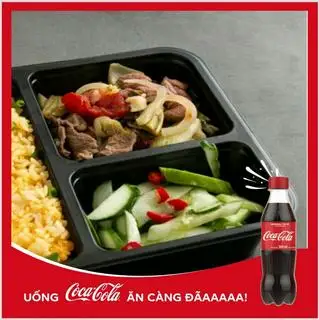 Hình ảnh Cơm rang dưa bò + coca 