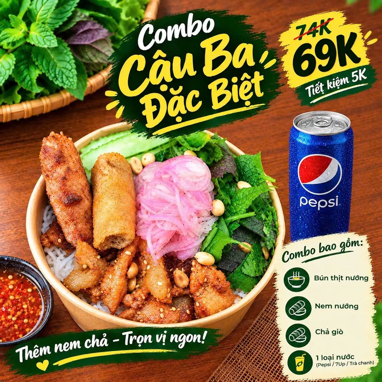 Hình ảnh (Đặc Biệt) Combo Cậu Ba Đặc Biệt