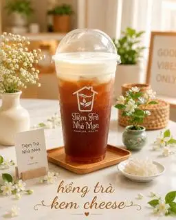 Hình ảnh Hồng trà kem cheese