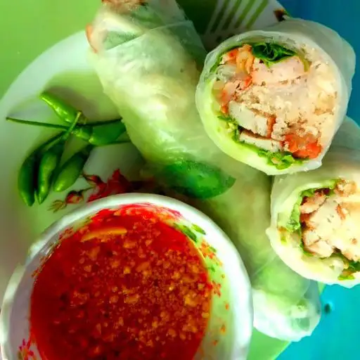Bánh cuốn chả nem - Chả cá - Mắm đậu phộng - 20.000 ₫ tại Bánh Canh Chả Cá Phú Yên Út Quyên - Trần Xuân Soạn