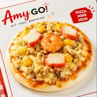Pizza Hải Sản Phô Mai Mini 10cm - Béo thơm, Tròn vị - 35.000 ₫ tại Amy Go! Mì Ý, Bánh Mì Que & Pizza - Bùi Đình Túy