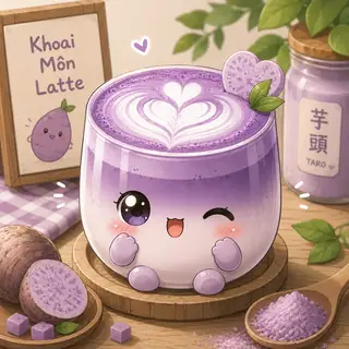 Hình ảnh LATTE KHOAI MÔN