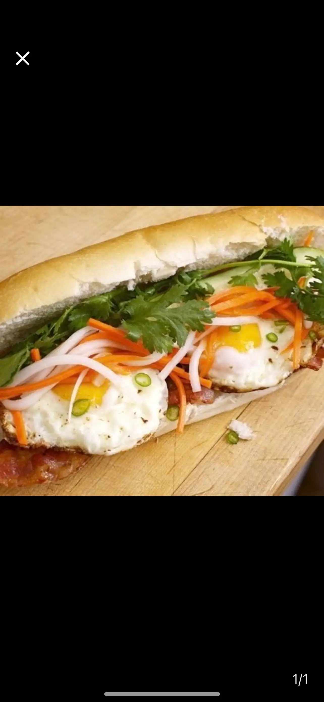 bánh mì ôp la 2 trứng - 30.000 ₫ tại Bánh Mì Hà Nội Thiên Phúc - Ung Văn Khiêm