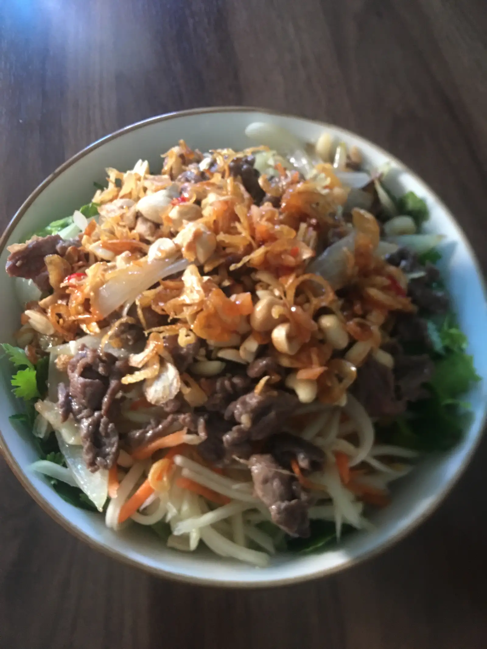 Hình ảnh Bún trộn bò