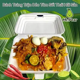 Bánh Tráng Trộn Dẻo Tôm Sốt Thái (TRỘN) - 39.000 ₫ tại Mr. Pear - Bánh Tráng Trộn & Trứng Gà Nướng - Đường Số 9