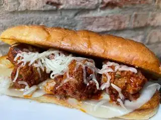 The Meatball Sub - Bánh mì thịt viên và phô mai - 230.000 ₫ tại Big Boss Bistro - Sandwich Bánh Mì Kẹp - Trần Hưng Đạo
