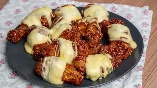 Hình ảnh Gà vòng sốt phô mai tan chảy 