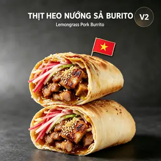Hình ảnh V2.Thịt heo nướng sả
