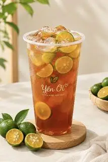 Hình ảnh Trà tắc + Topping nha đam ( Size 800ml)