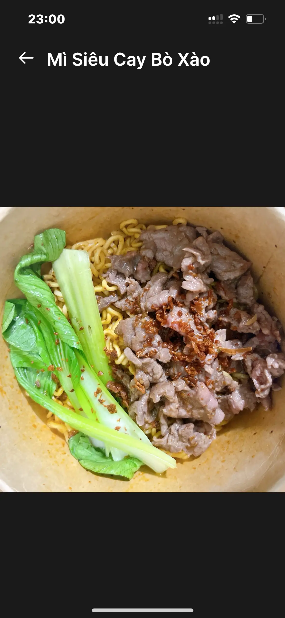 Hình ảnh Mì Tương Đen Bò Xào
