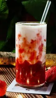 Hình ảnh sữa tươi dâu