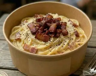 Mỳ Bacon Kem Béo Pamesan. - 115.000 ₫ tại Nam Kitchen - Pizza Pasta & Fast Food - Cách Mạng Tháng 8