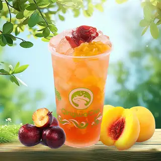 Hình ảnh Trà Olong Mận Đào (Size L 700ml)