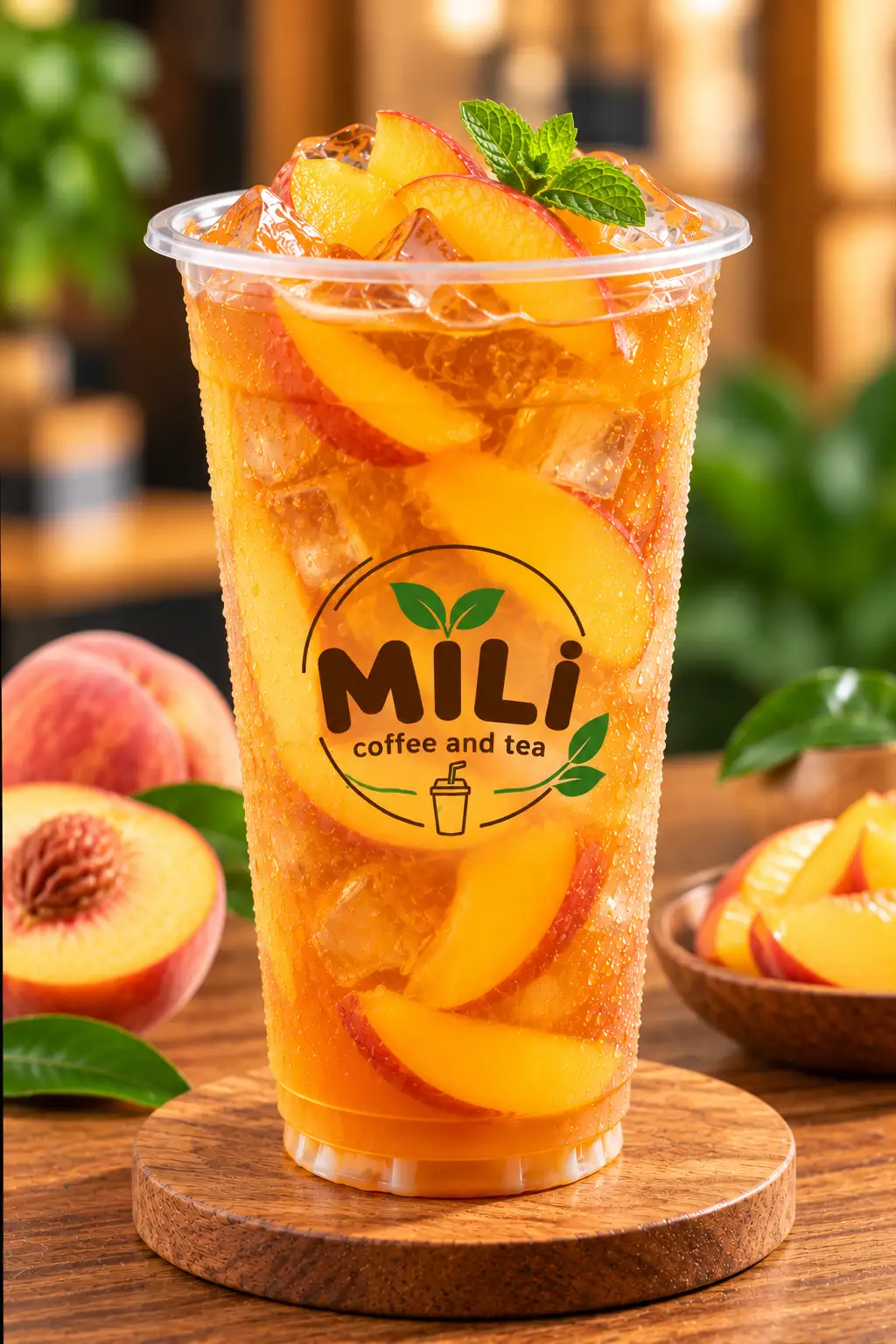 Hình ảnh Trà đào miếng