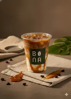 Hình ảnh Cà phê caramel muối hồng