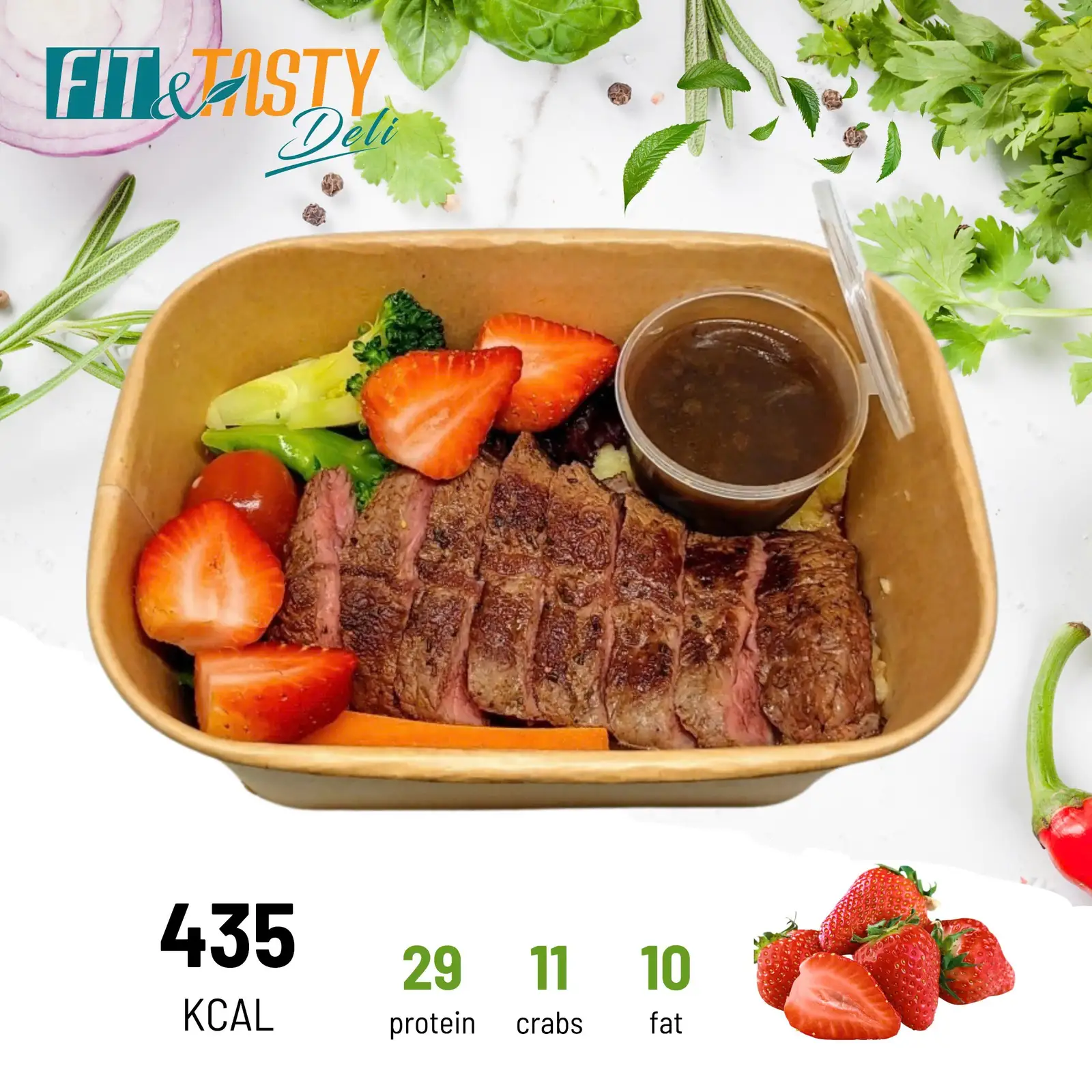 Beefsteak Striploin - 150.000 ₫ tại Fit & Tasty Deli - Healthy Food - Nguyễn Trãi