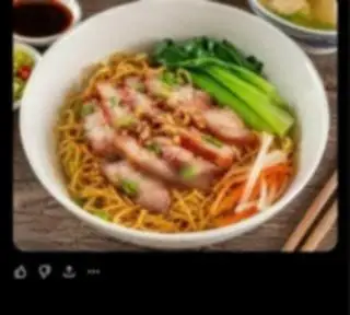 MÌ TRỘN XÁ XÍU - 55.000 ₫ tại Mì Trộn & Cơm Gà San San - Nguyễn Gia Trí
