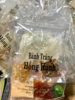 Bánh Tráng Muối Bò Cay Hồng Hạnh - 15.000 ₫ tại Bánh Tráng Cô Sương - Bánh Tráng Chấm & Bánh Tráng Cuốn - Phùng Văn Cung
