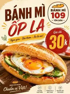 Bánh Mì Ốp La - 30.000 ₫ tại Bánh Mì Tôn Đản - Tôn Đản