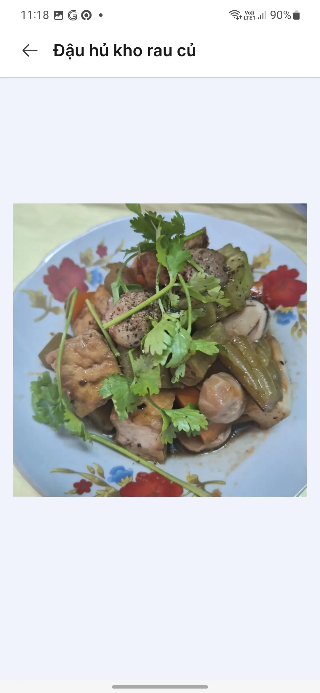 Cơm Đậu hủ kho rau củ  - 30.000 ₫ tại Cơm Chay Ngọc Như - Đường 20 Thước