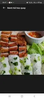 Bún mắm nêm Heo quay - 60.000 ₫ tại Gỏi Cuốn O Thắm - Huỳnh Tấn Phát