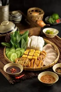 Hình ảnh bún đậu thập cẩm 