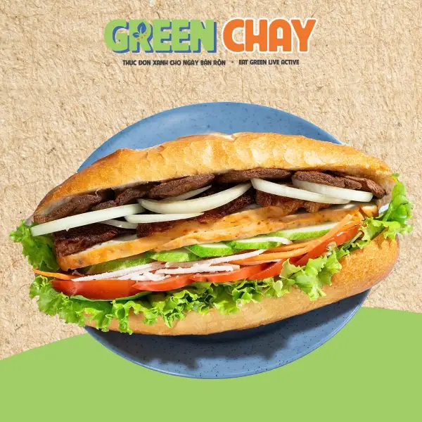 Bánh mỳ thuần chay - 37.500 ₫ tại Green Chay - Cơm Chay Và Bún Chay - Hồ Con Rùa