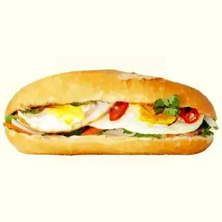 Bánh mì 2 trứng ốp la - 25.000 ₫ tại Lò Bánh Mì Heo Quay Đại Phát 2 - Đường Số 15