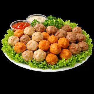 Hình ảnh Mix Viên (bò ,cá,tôm,hs