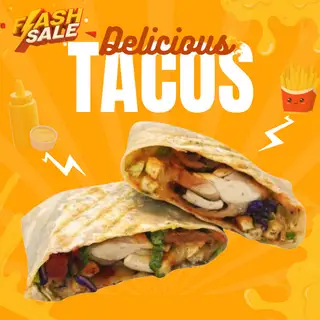 Big tacos gà áp chảo sốt cay - 109.000 ₫ tại Bếp Bà Ba - Bao Kẹp Đài Loan, Burger & Tacos - Nguyễn Tư Nghiêm