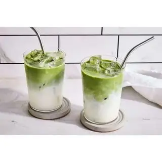 Hình ảnh latte matcha/cafe/cacao