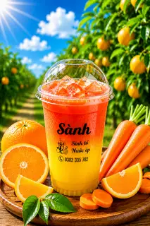 Hình ảnh Nước ép cam carot - mix(500ml)