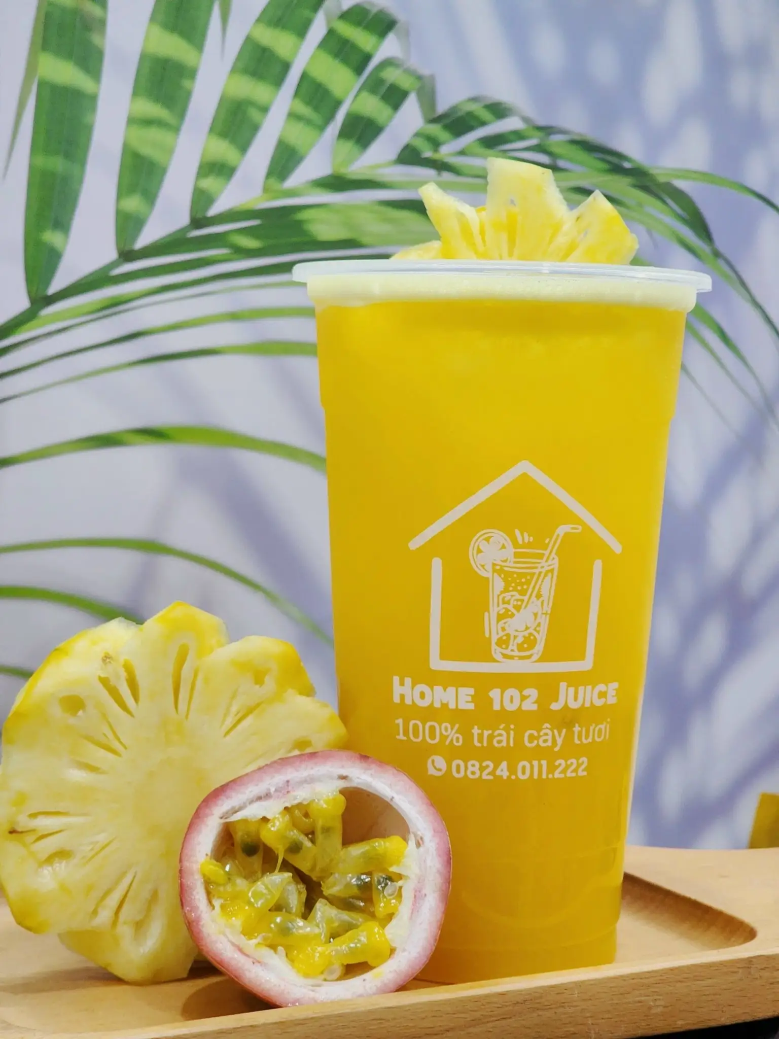 Hình ảnh NƯỚC ÉP MIX: CHANH LEO - DỨA LY ĐẠI 700ml