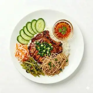 Cơm tấm sườn + bì - 60.000 ₫ tại Cơm Tấm - Bún Thịt Nướng An Chi - Âu Cơ