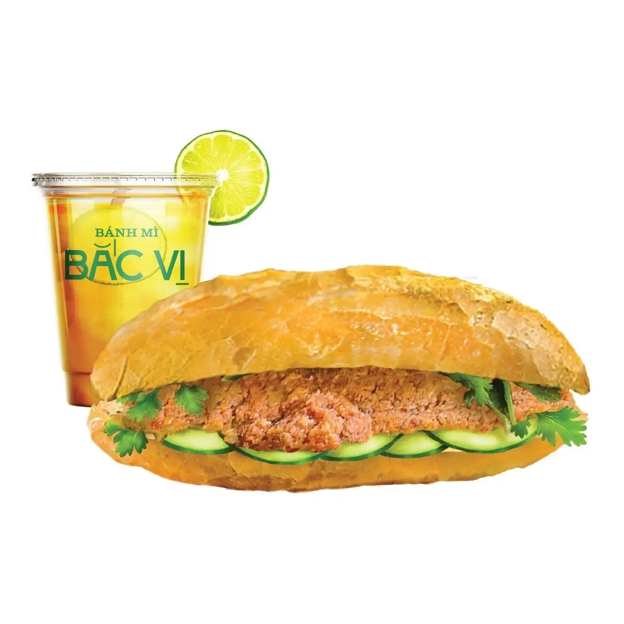 Hình ảnh Combo 1: Bánh mì pate + Trà chanh