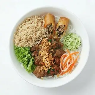 Bún thịt nướng + chả giò + bì - 60.000 ₫ tại Cơm Tấm - Bún Thịt Nướng An Chi - Âu Cơ