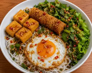 Bún Nước Tương Đặc Biệt - 49.000 ₫ tại Tiệm Chay Ngon - Bún Nước Tương, Nui & Mì Xào Chay - Nguyễn Tư Giản