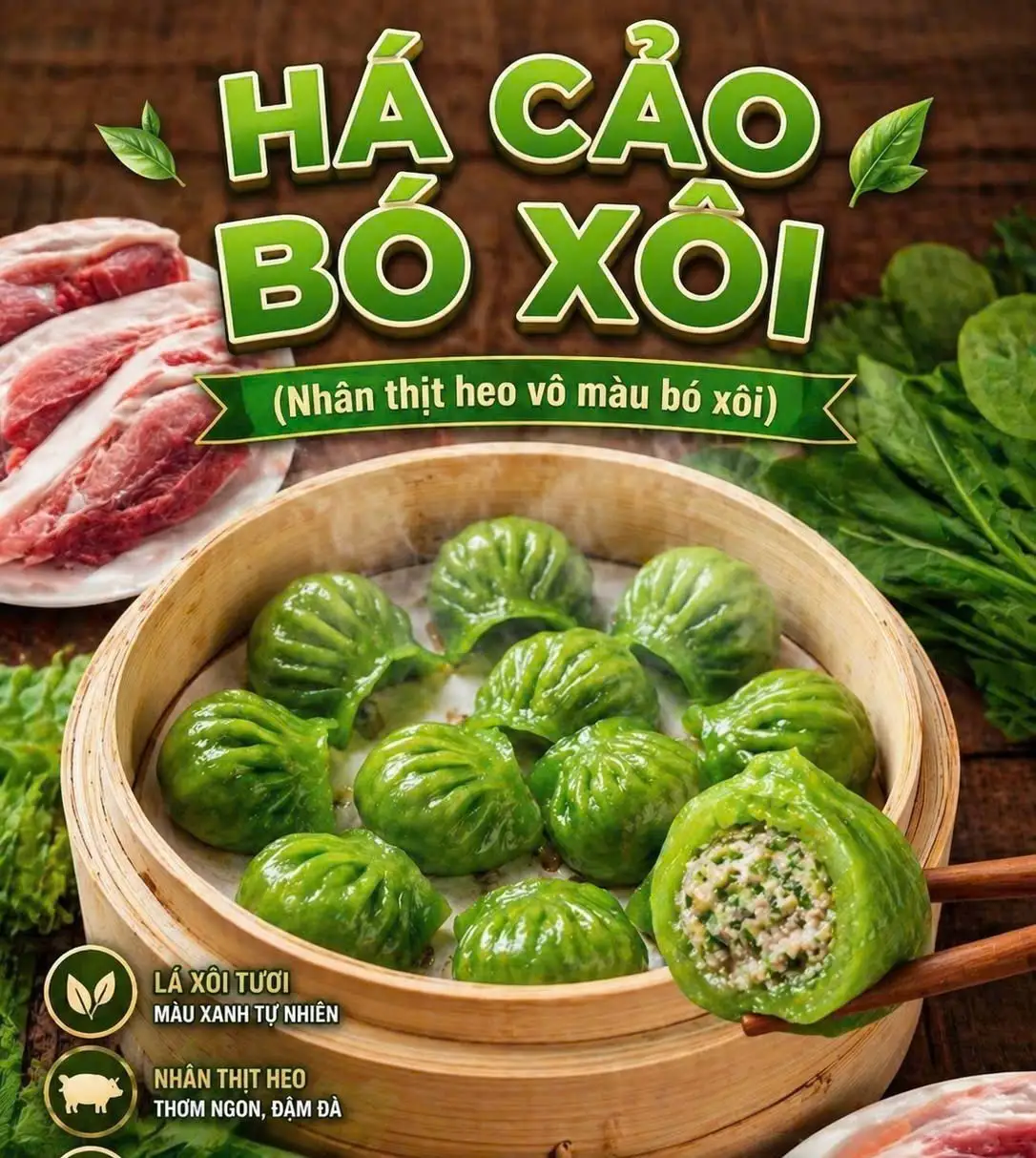 Hình ảnh Há cảo bó xôi