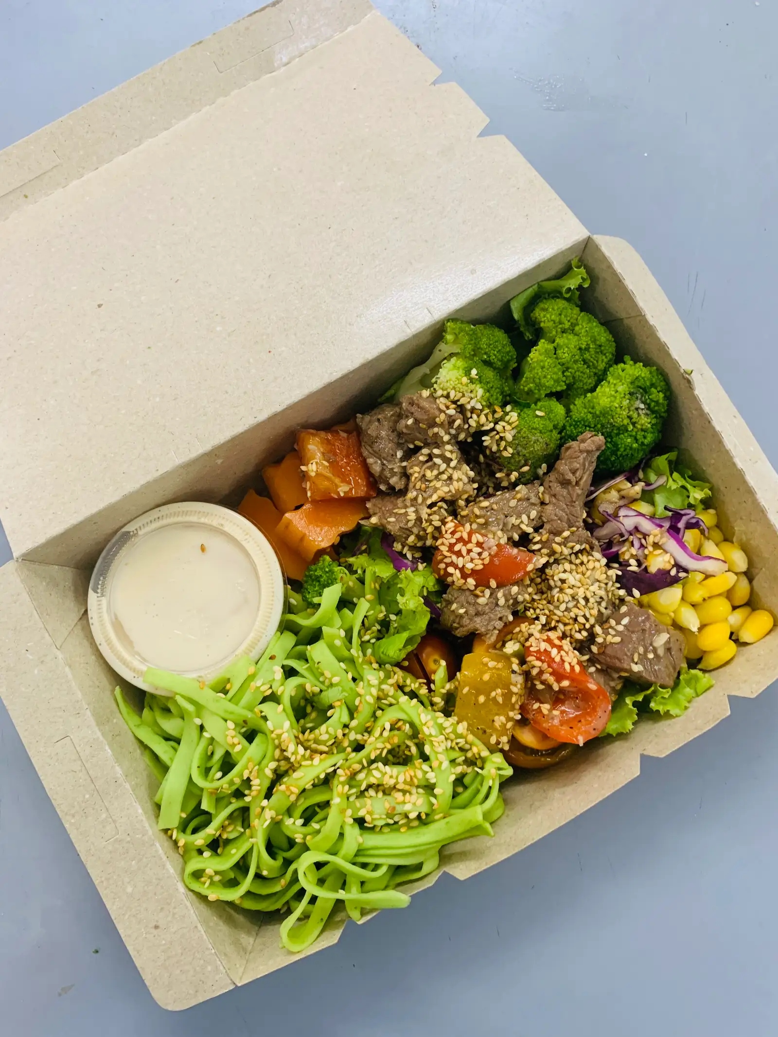 Mì rau củ - bò sốt tiêu đen - 75.000 ₫ tại Konoha Kitchen - Eat Clean - Sinh Tố & Nước Ép Trái Cây – Phạm Ngũ Lão