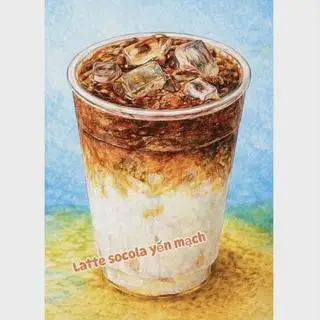 Hình ảnh Latte socola yến mạch