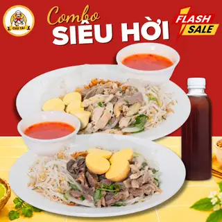 Combo 1 Bánh Ướt Full Topping + 1 Bánh Ướt Gà Xé Trứng Non + 1 Nước Sâm - 145.000 ₫ tại Bánh Ướt Lòng Gà Chợt Nhớ - Tạ Quang Bửu